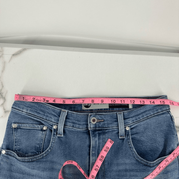 Levis Silver Tab Womens Mom Jeans Size 31 Blue High Rise Relaxed Minimalist - Picture 5 of 14